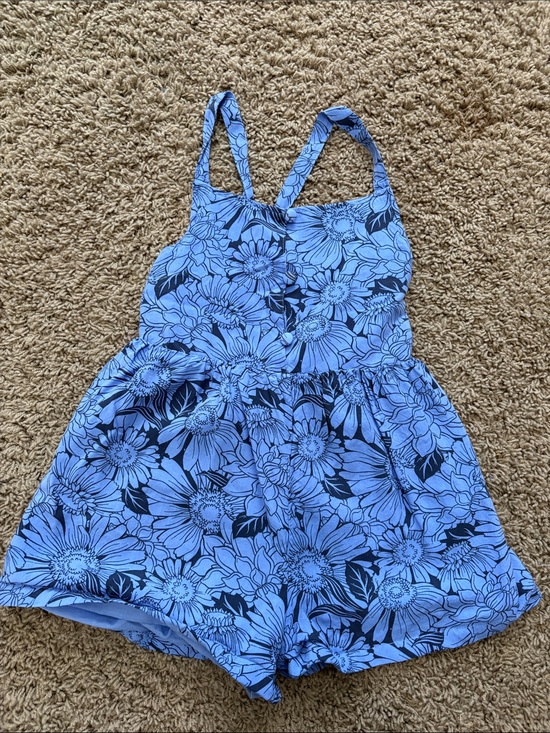 Haute Hippie Other - Haute Hippie Light Blue Floral Sleeveless Romper